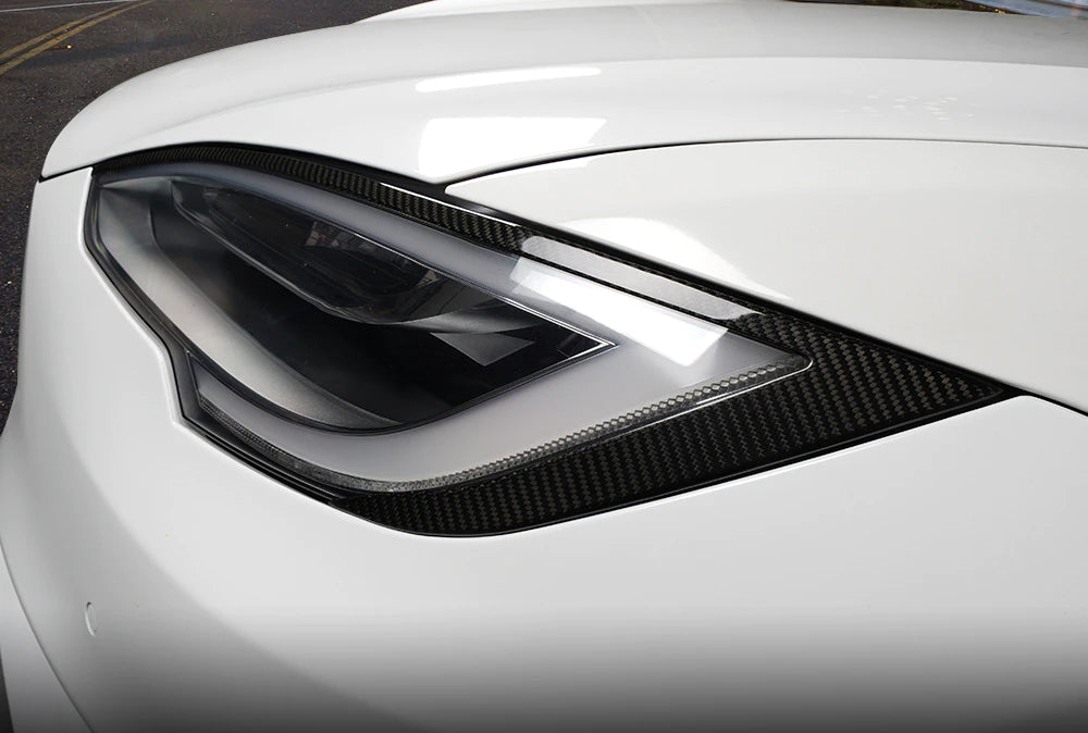 Carbon Fiber Headlight Trim - Model S