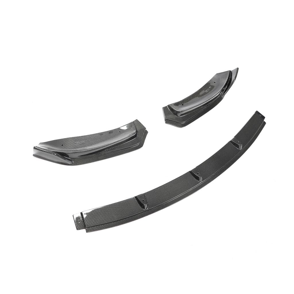 K Style 3-Piece Carbon Fiber Front Lip - Model 3